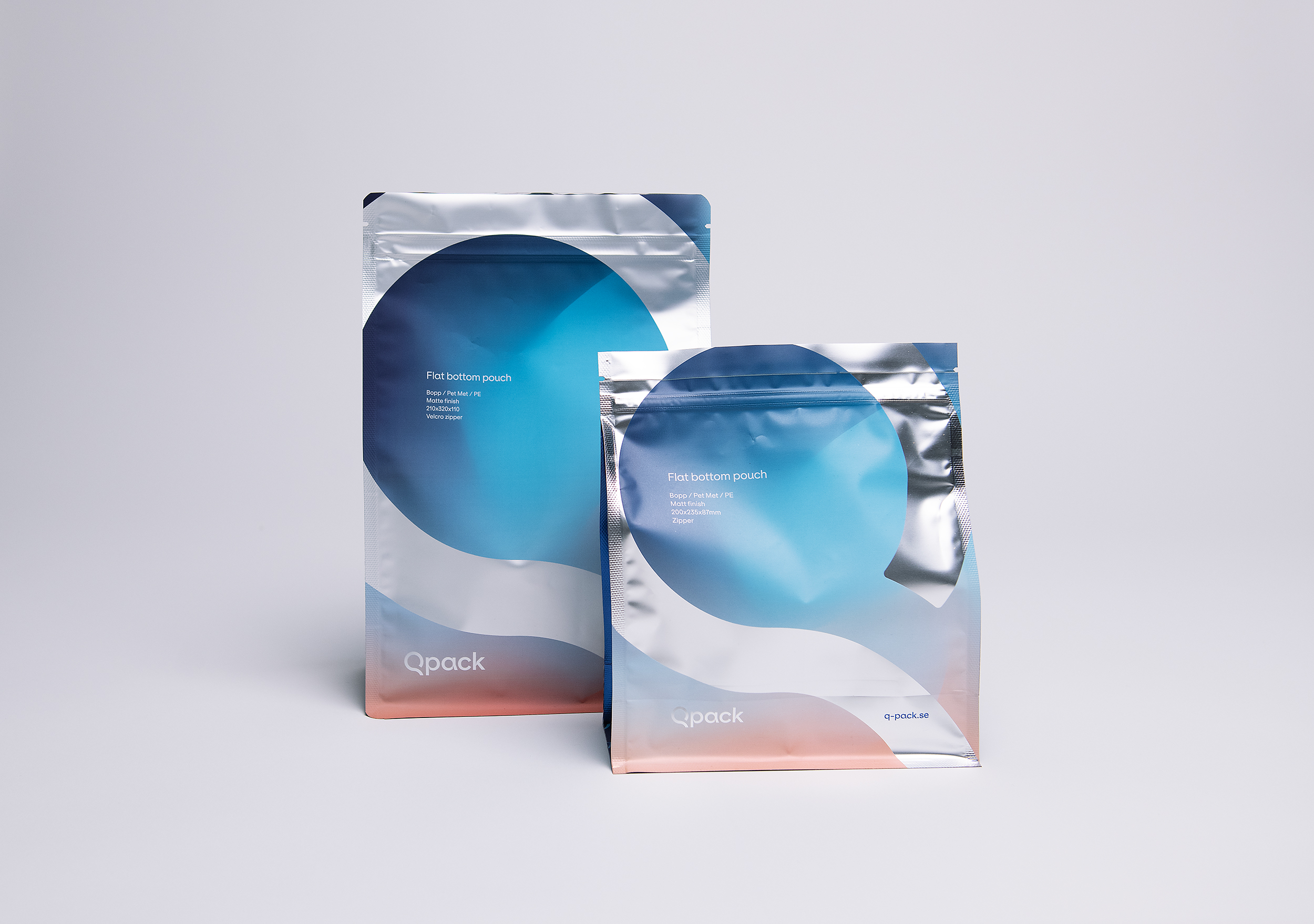Flat-bottom pouches
