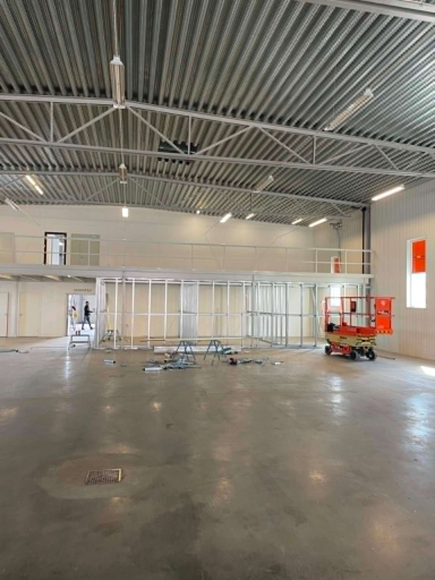Facility build-out — main hall